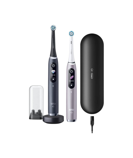 Hambahari Oral-B iO 9 Series Duo Rechargeable, For adults, Number of brush heads included 2, Black Onyx/Rose, Number