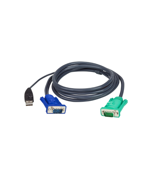 Aten 2L-5205U 5M USB KVM кабель с 3-в-1 разъемами SPHD Aten 2L-5205U 5M USB KVM кабель с 3-в-1 разъемами SPHD