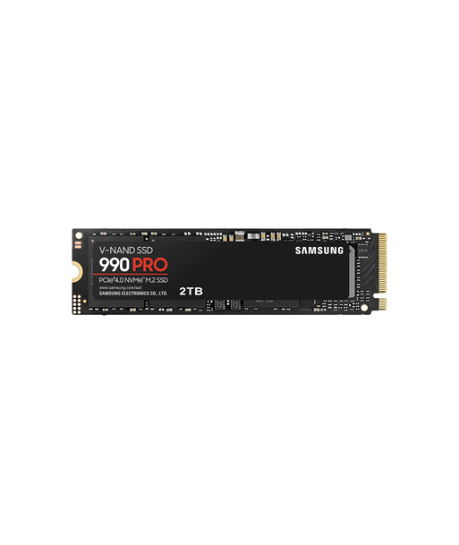 Samsung 990 PRO 2000 GB, SSD form factor M.2 2280, SSD interface PCIe Gen4x4, Write speed 6900 MB/s, Read speed 7450 MB/s Samsung 990 PRO 2000 GB, SSD form factor M.2 2280, SSD interface PCIe Gen4x4, Write speed 6900 MB/s, Read speed 7450 MB/s