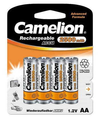 Camelion AA 2500mAh Перезаряжаемые Ni-MH Батарейки - 4 шт