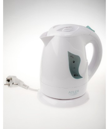 Veekeetja Adler AD 08, Plastic, White, 850 W, 1 L, 360° rotational base