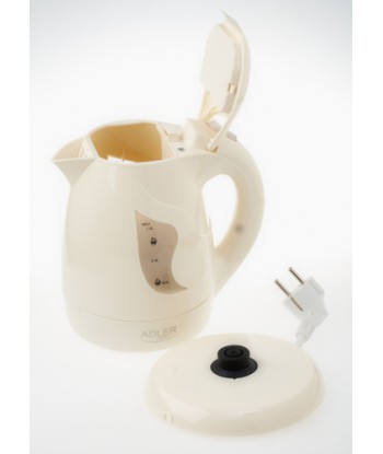 Veekeetja Adler AD 08 b Standard, Plastic, Beige, 850 W, 360° rotational base, 1 L