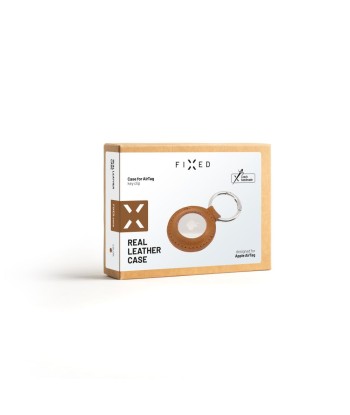 FIXED Case for AirTag, Brown