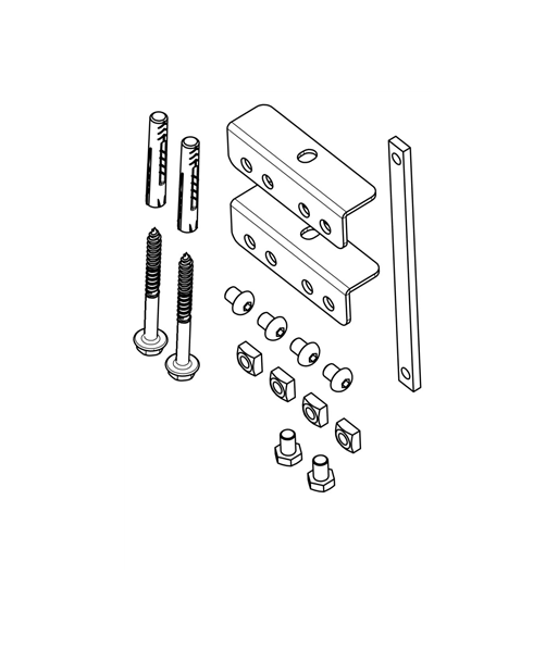 Vogels PFA 9126 Bracket kit for PFB 34xx, Silver