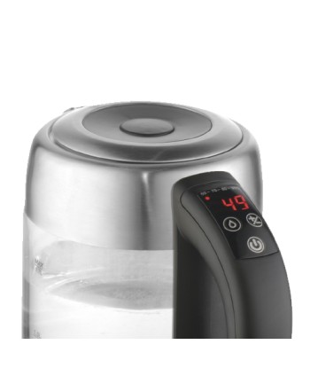 Adler AD 1247 NEW With electronic control, 1850 - 2200 W, 1.7 L, Stainless steel, glass, Stainless steel/Transparent