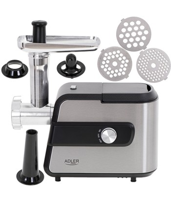 Adler Meat mincer with a shredder AD 4813 Silver/Black, 600 W, Number of speeds 2, Throughput (kg/min) 1