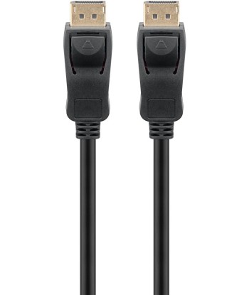 Goobay DisplayPort 1.4 Kaabel, 2m, Must - Kristallselge Pilt!