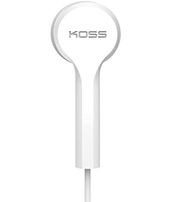 Koss Headphones KEB9iW Wired, In-ear, Microphone, White
