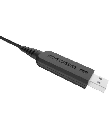Kõrvaklapid mikrofooniga Koss USB Communication Headsets CS300, Noise canceling, USB, Black