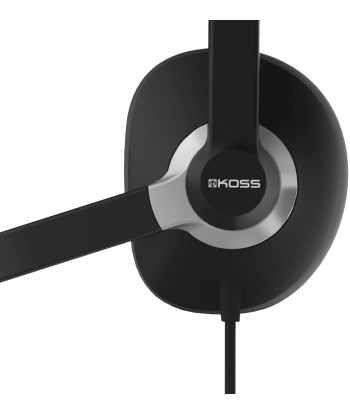 Kõrvaklapid mikrofooniga Koss USB Communication Headsets CS300, Noise canceling, USB, Black
