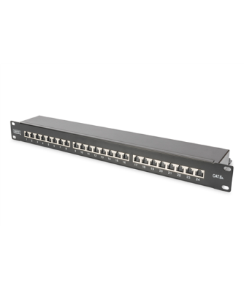 Digitus CAT 6A Patch Panel, RJ45, 8P8C, Varjestatud