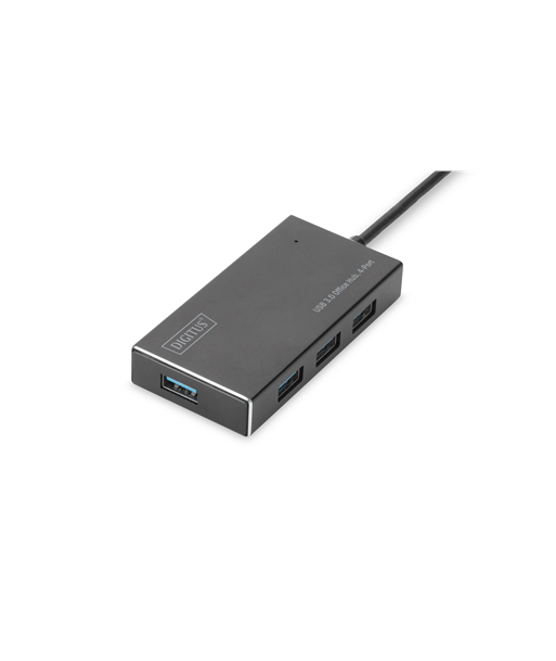 Digitus 4-Port USB 3.0 Hub koos 5V/2A toiteplokiga - DA-70240-1 Digitus 4-Port USB 3.0 Hub koos 5V/2A toiteplokiga - DA-70240-1