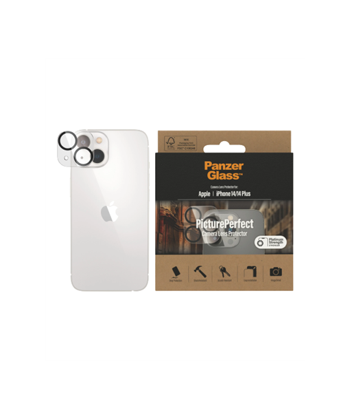 PanzerGlass Camera Lens Protection PicturePerfect Apple, iPhone 14/14 Plus, Glass, Transparent