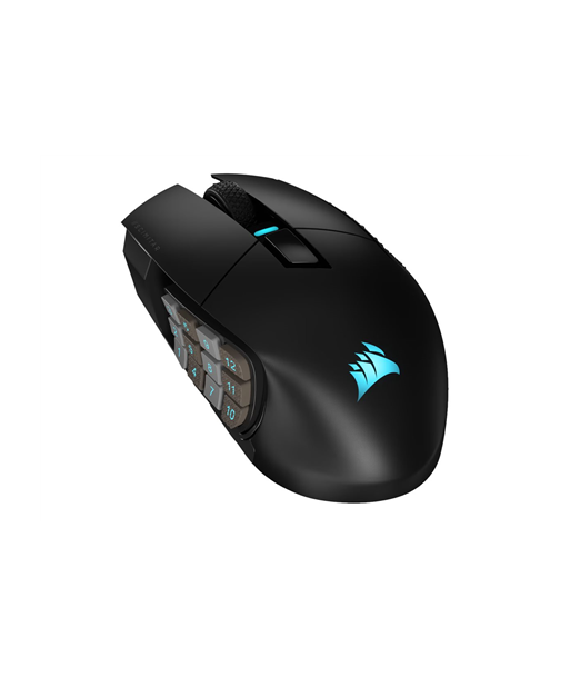 Игровая мышь CORSAIR SCIMITAR ELITE RGB, Wireless, Black