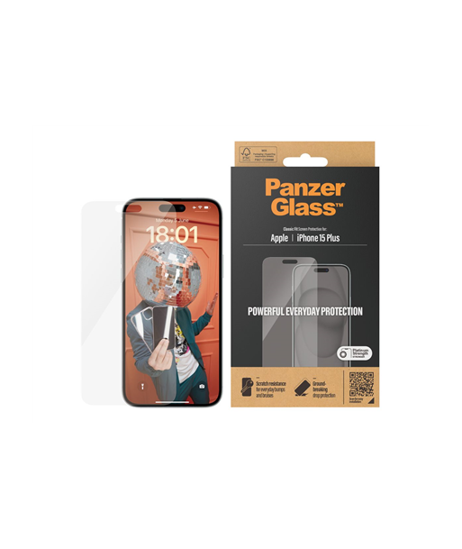 Защитная пленка PanzerGlass Classic Fit для iPhone 2023 6.7 дюйма Защитная пленка PanzerGlass Classic Fit для iPhone 2023 6.7 дюйма