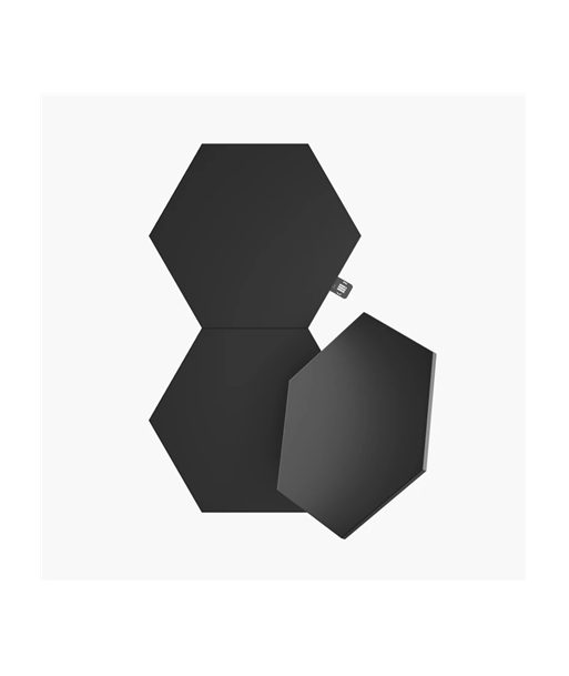 Nanoleaf Shapes Black Hexagon Комплект расширения (3 панели) - Расширьте свое умное освещение! Nanoleaf Shapes Black Hexagon Комплект расширения (3 панели) - Расширьте свое умное освещение!