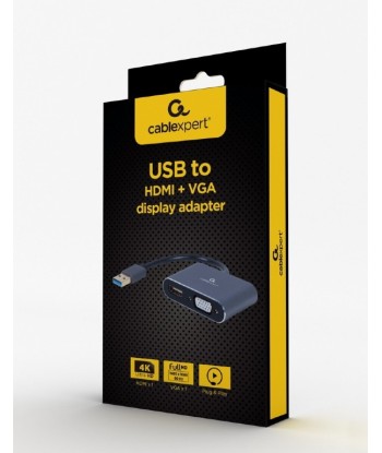 Cablexpert USB 3.0 to HDMI/VGA Adapter - Connect to External Displays!
