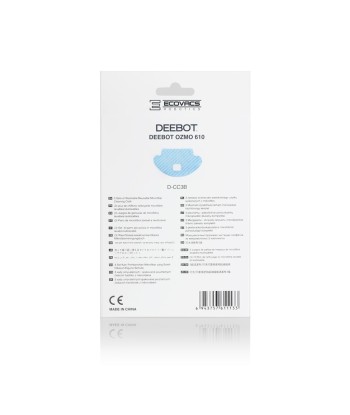 Ecovacs Mopping cloth for OZMO 610/601 D-CC3B	 Blue