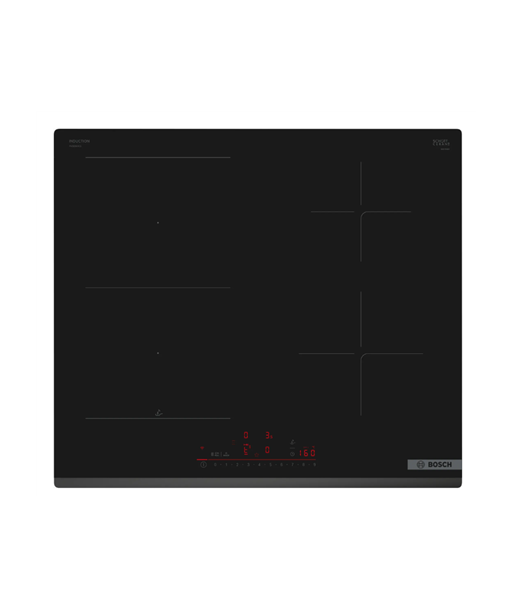 Bosch PVS63KHC1Z Induction Hob, Number of burners/cooking zones 4, Without frame, Width 60 cm, Black