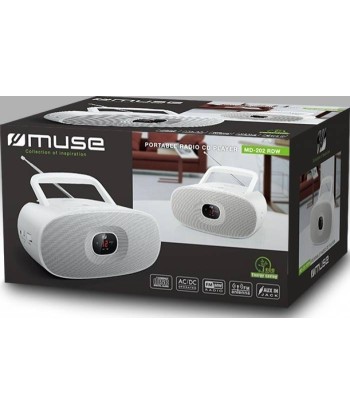 Muse MD-202RDW White, Portable radio CD player,