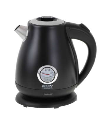 Veekeetja Camry with a thermometer CR 1344 Electric, 2200 W, 1.7 L, Stainless steel, 360° rotational base, Black