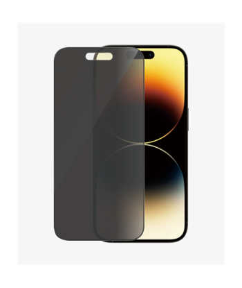 PanzerGlass Screen protector, Apple, iPhone 14 Pro, Glass, Black, Privacy