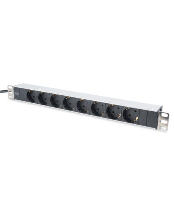Digitus Aluminum outlet strip with 8 safety outlets 	DN-95401 Sockets quantity 8, 8x safety outlets 250VAC 50/60Hz / 16A /