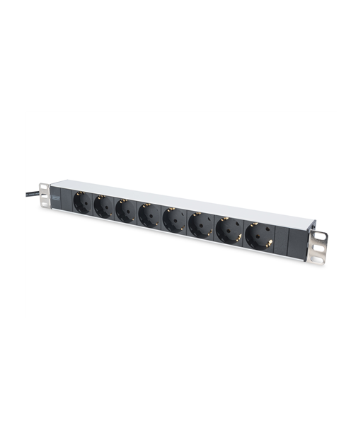 Digitus Aluminum outlet strip with 8 safety outlets 	DN-95401 Sockets quantity 8, 8x safety outlets 250VAC 50/60Hz / 16A /