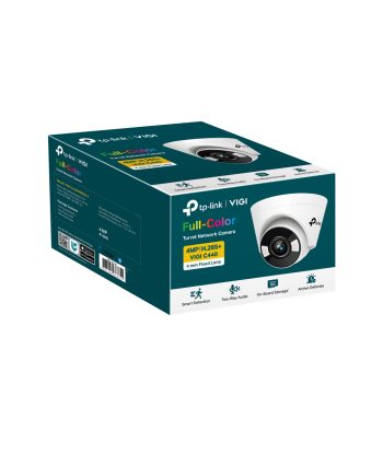 TP-LINK VIGI 4MP Full-Colour Turret Network Camera VIGI C440 2.8 mm, H.265+/H.265/H.264+/H.264, MicroSD