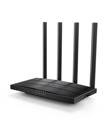 TP-LINK AC1200 Wireless Gigabit Router Archer C6U 802.11ac, 300+867 Mbit/s, 10/100/1000 Mbit/s, Ethernet LAN (RJ-45) ports 4