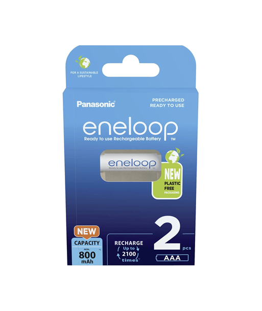 Panasonic Eneloop AAA Rechargeable Batteries, 800mAh, 2-Pack Panasonic Eneloop AAA Rechargeable Batteries, 800mAh, 2-Pack