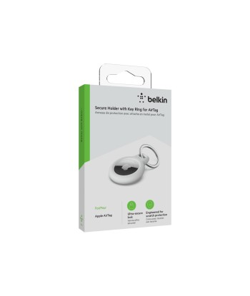 Belkin Secure Holder with Key Ring for AirTag white