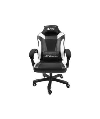 Fury Avenger M+ Gaming Chair - Black/White