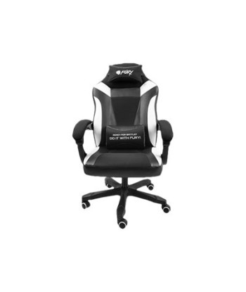 Fury Avenger M+ Gaming Chair - Black/White