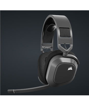 CORSAIR HS80 MAX juhtmevabad mänguri kõrvaklapid - terashall