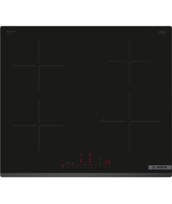 Pliidiplaat Bosch PIE63KHC1Z Induction, Number of burners/cooking zones 4, Without frame, Width 60 cm, Black