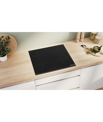 Pliidiplaat Bosch PIE63KHC1Z Induction, Number of burners/cooking zones 4, Without frame, Width 60 cm, Black