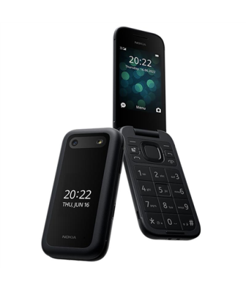 Nokia 2660 Flip Black, 2.8 ", TFT LCD, 240 x 320, Unisoc, T107, Internal RAM 0.048 GB, 0.128 GB, microSDHC, Dual SIM, Main
