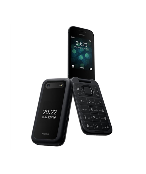 Nokia 2660 Flip Black, 2.8 ", TFT LCD, 240 x 320, Unisoc, T107, Internal RAM 0.048 GB, 0.128 GB, microSDHC, Dual SIM, Main Nokia 2660 Flip Black, 2.8 ", TFT LCD, 240 x 320, Unisoc, T107, Internal RAM 0.048 GB, 0.128 GB, microSDHC, Dual SIM, Main