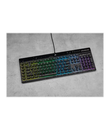 Mänguklaviatuur Corsair K55 RGB PRO, RGB LED light, US, Wired, Black