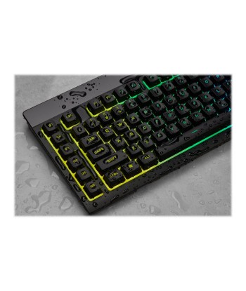 Mänguklaviatuur Corsair K55 RGB PRO, RGB LED light, US, Wired, Black