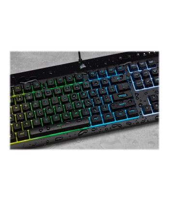 Mänguklaviatuur Corsair K55 RGB PRO, RGB LED light, US, Wired, Black