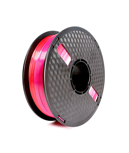 Flashforge Filament, PLA Silk Rainbow 3DP-PLA-SK-01-RP	 1.75 mm diameter, 1kg/spool, Red/Purple