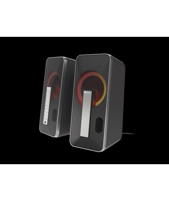 Genesis Computer Speaker Helium 100BT RGB Gaming Speakers, Bluetooth, Silver/Black