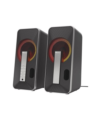 Genesis Computer Speaker Helium 100BT RGB Gaming Speakers, Bluetooth, Silver/Black