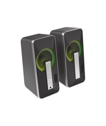 Genesis Computer Speaker Helium 100BT RGB Gaming Speakers, Bluetooth, Silver/Black