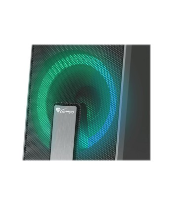 Genesis Computer Speaker Helium 100BT RGB Gaming Speakers, Bluetooth, Silver/Black