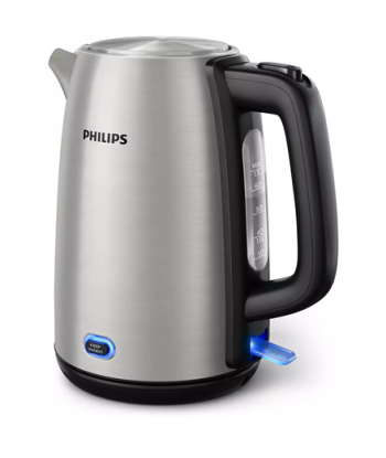 Philips Kettle HD9353/90 Viva Collection Electric, 1740-2060 W, 1.7 L, Stainless steel, 360° rotational base, Stainless steel