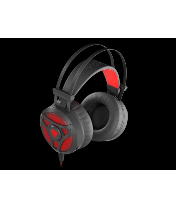 Genesis Neon 360 Gaming Headset - Black/Red, Wired, Built-in Mic