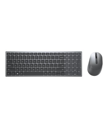 Беспроводной комплект клавиатуры и мыши Dell KM7120W - титаново-серый (RU)